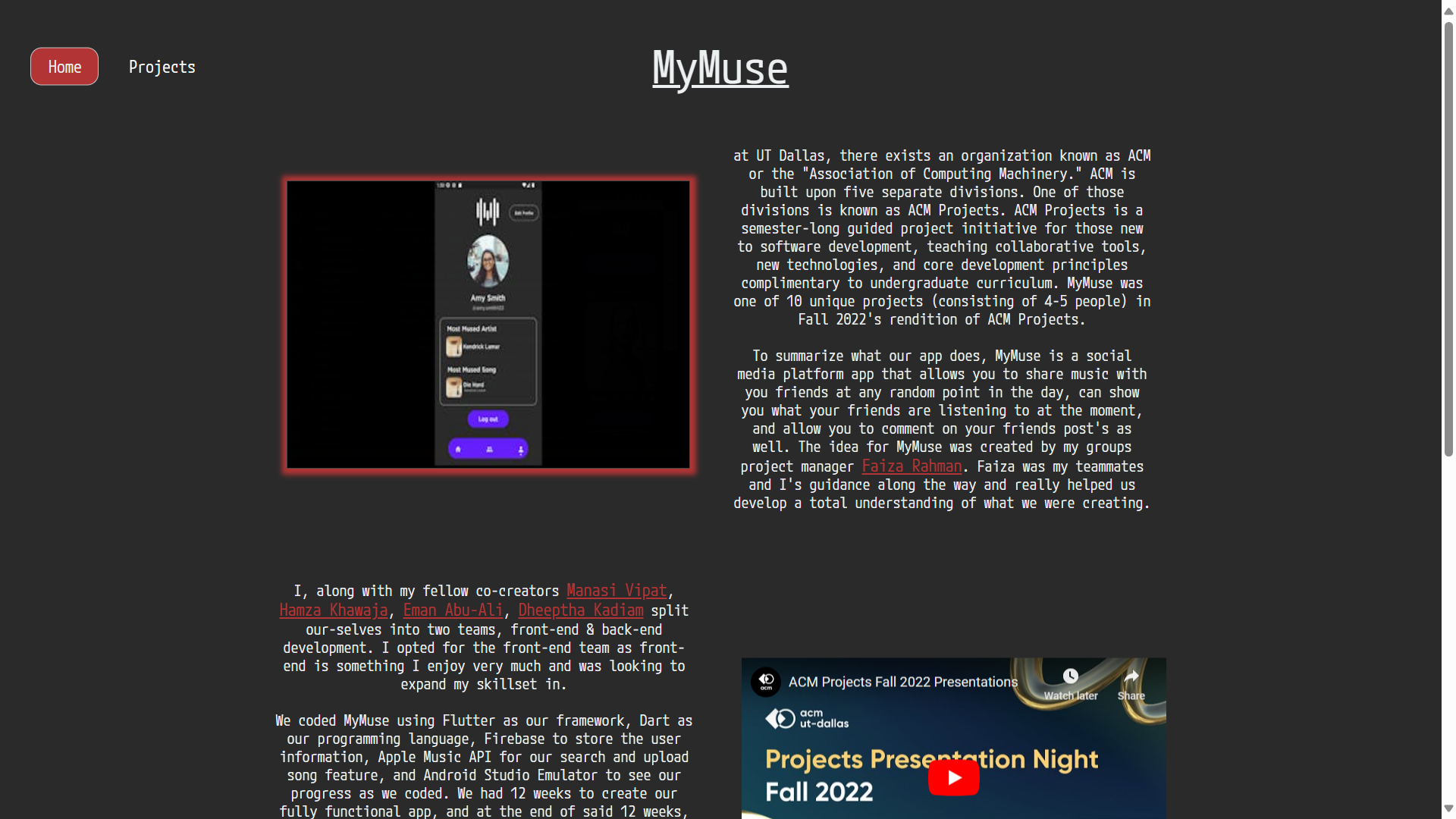 mymuse page